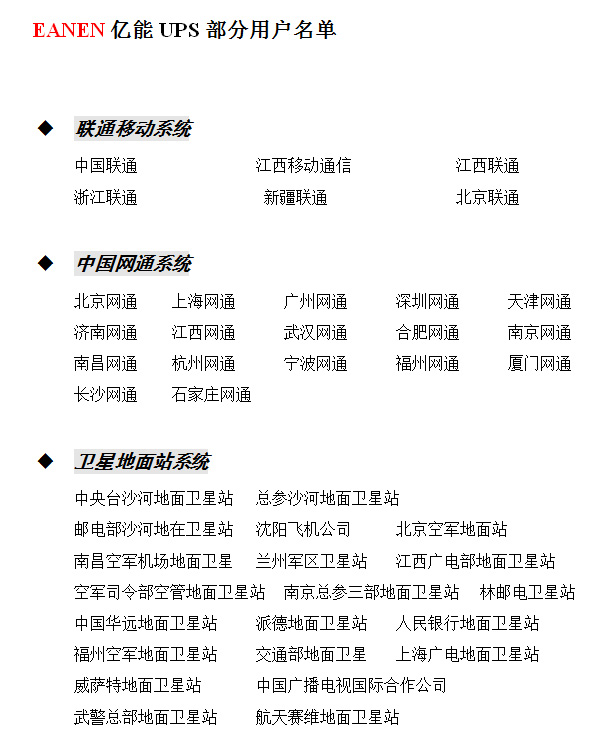 移動(dòng)網(wǎng)通衛(wèi)星地面站系統(tǒng)成功案例